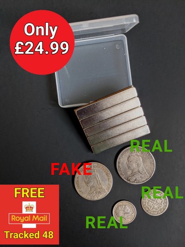 Magnetic silver coin tester - magnetic,