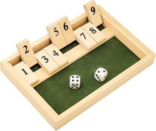 2 Players Shut The Box Wooden