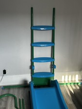 Chad Valley 9ft Kids Wavy Slide Blue & Green