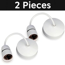 2X 6inch Pendant Light Fitting