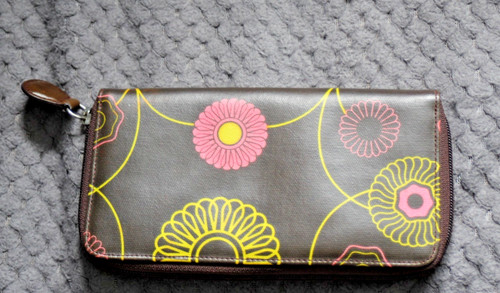 Zip around leather wallet - leather,