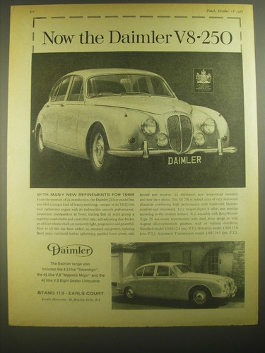 1968 daimler 250 car - v8-250,
