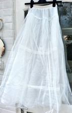 Crinoline underskirt white petticoat elasticated waist 22"-32" size 6-12