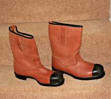 Mens Leather Steel Toe Cap Slip On Work Safety Boots Shoes 7 41 Made in England