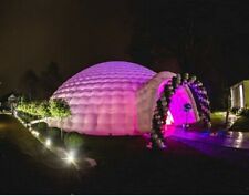 INFLATABLE IGlOO DOME MARQUEE PARTY TENT 8M X 8M  HIRE 