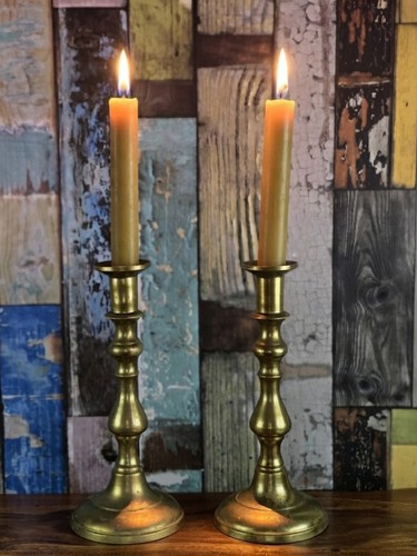 Elegant vintage pair brass - elegant,