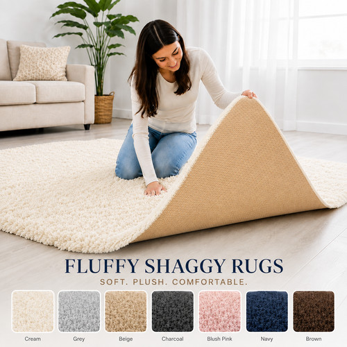 Large shaggy rug - shaggy, rugs