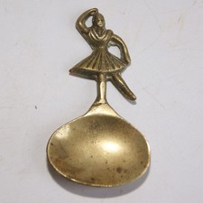 Vintage Ballerina Brass Tea