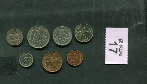 Lot coins of falkland - ,