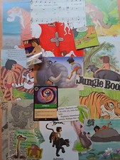 Small Disney Jungle Book Ephemera Scrapbooking Kit Bundle Ephemera Pack Fabric
