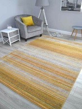 Mustard Gold Grey Thin Stripes