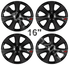Wheel Trims  Trafic Renault 16" Set of 4 Van BLACK  Hubcaps Covers