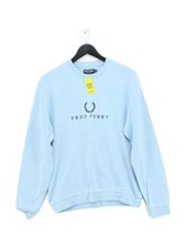 Fred Perry Men's Hoodie M Blue