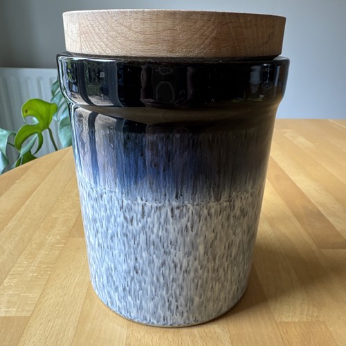 Denby halo speckle storage jar - halo,