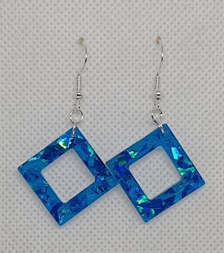 Handmade resin earrings - handmade,