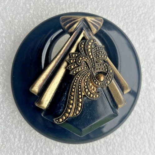 Art deco bakelite brooch - bakelite,