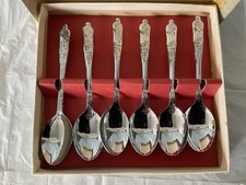 Vintage Set Of 6 Chrome Plated