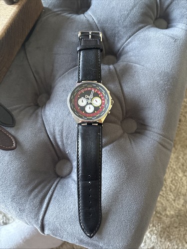 Mens chronograph red black - chronograph,