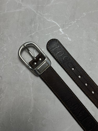 Levis 501 leather black belt - black,