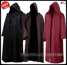 Mens Long Hooded Cloak Wizard