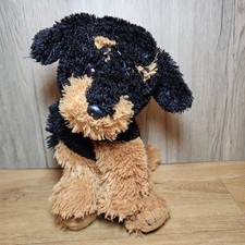 2009 TY Classics Rottweiler Puppy Dog Stuffed Animal Plush Toy Floppy Black Brow