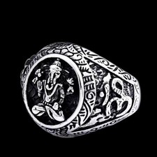 Outlaws Amsterdam Blossom of Ganesha Ring Size 13 (UK Size Z)