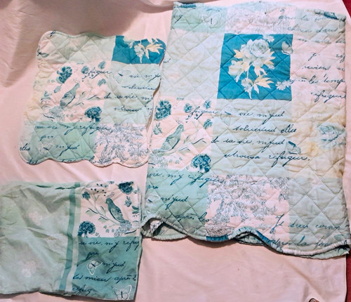 Quilted piece floral - quilted,