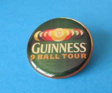 GUINNESS 9 Ball Tour pin badge. VGC. Unused.