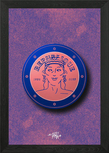 Piece republic framed wall - piece,
