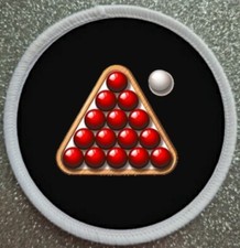 3" Snooker Iron / Sew on Patch