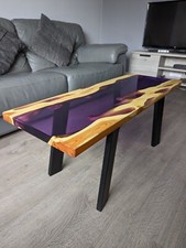Live edge yew coffee table