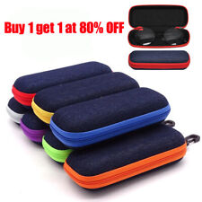 Portable Large Zipper Eye Glasses Sunglasses Hard Case Box Protector Hold Gift