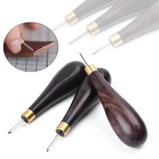 Awl Leather Craft Sewing Awl Diamond Stitching Ebony Blackwood Handle Kit