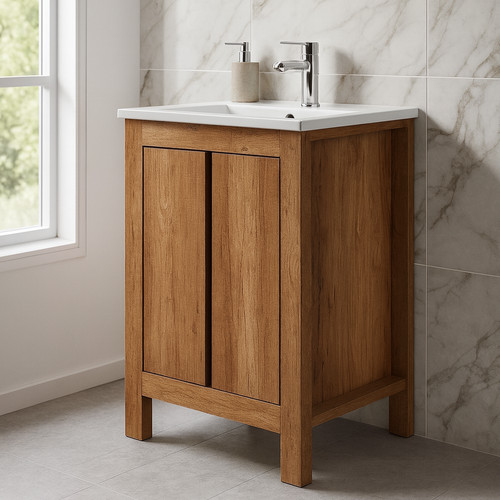 Freestanding bathroom vanity - bathroom,