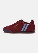 Patrick Rio Mens Trainers Casual Shoes Burgundy Sky Blue