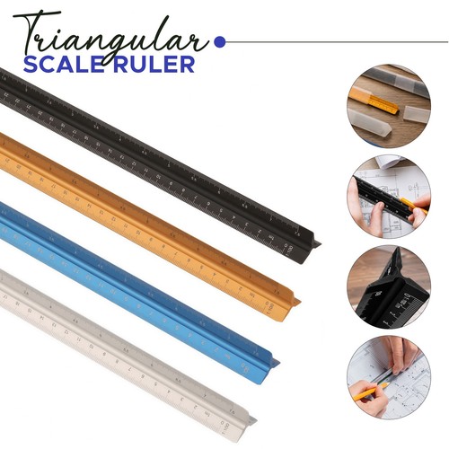 Ruler 30cm tri - ruler,