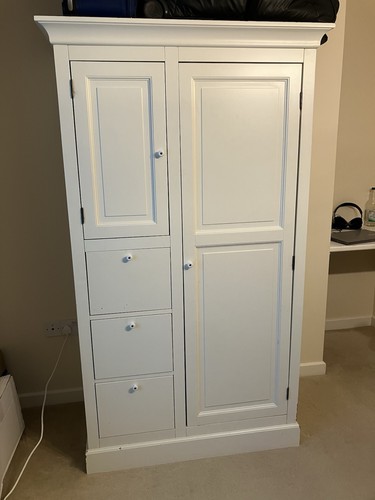 Large white wardrobe suit - wardrobe,
