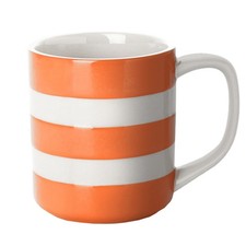 Mug: 1 x 280ml / 10oz Mug Cornishware Orange, Ceramic