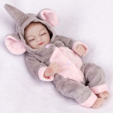 10" Handmade Reborn Dolls Realistic Mini Girl Doll Full Body Vinyl Silicone Toys