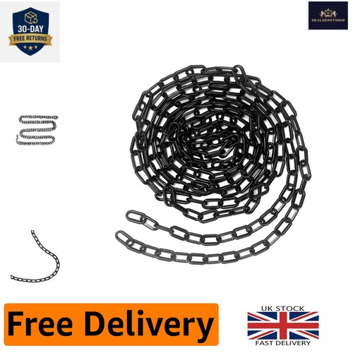 Black chain link fence - 5m,