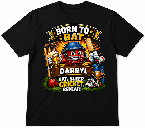 Personalised cricket shirt - t, shirt/
