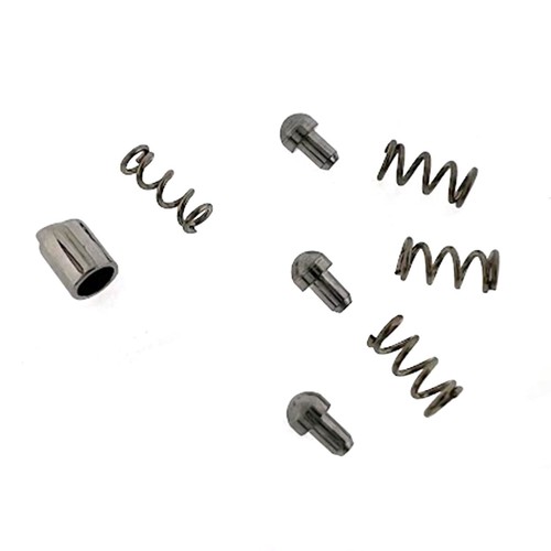 Bezel click springs and - springs, rivets