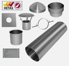 9m 5inch125mm woodburner