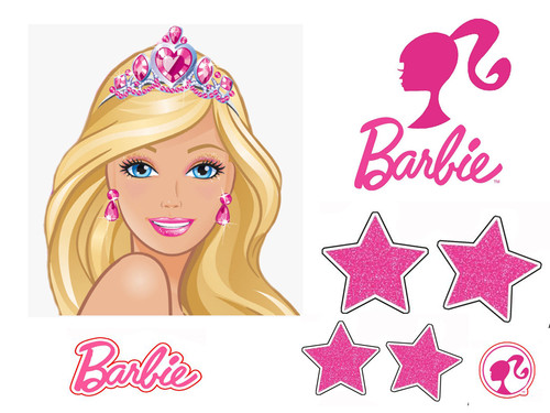 Barbie birthday party - barbie, edible