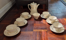 John Maddock &Sons Royal Ivory Ware Stars  Tea/Coffee Set c1945