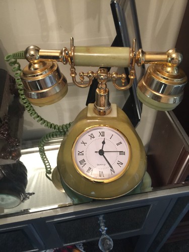 Telephone clock - telephone,