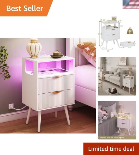 Nightstand with charging - nightstand,