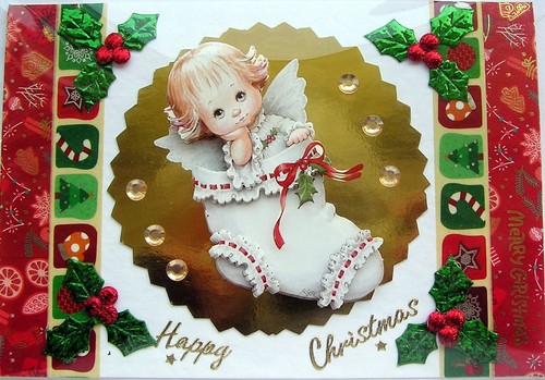 Happy christmas hand - christmas,