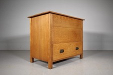 Very Rare Early Heals Antique Mule Chest with Original Interior – Stamped