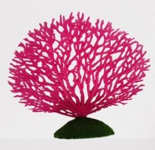 Artificial Assorted Colours Marine Sea Fan With Base Aquarium Decor For Fishtank
